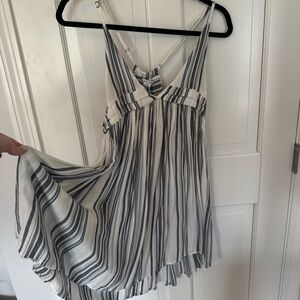 O'Neill Navy and White Striped Sundress/coverup